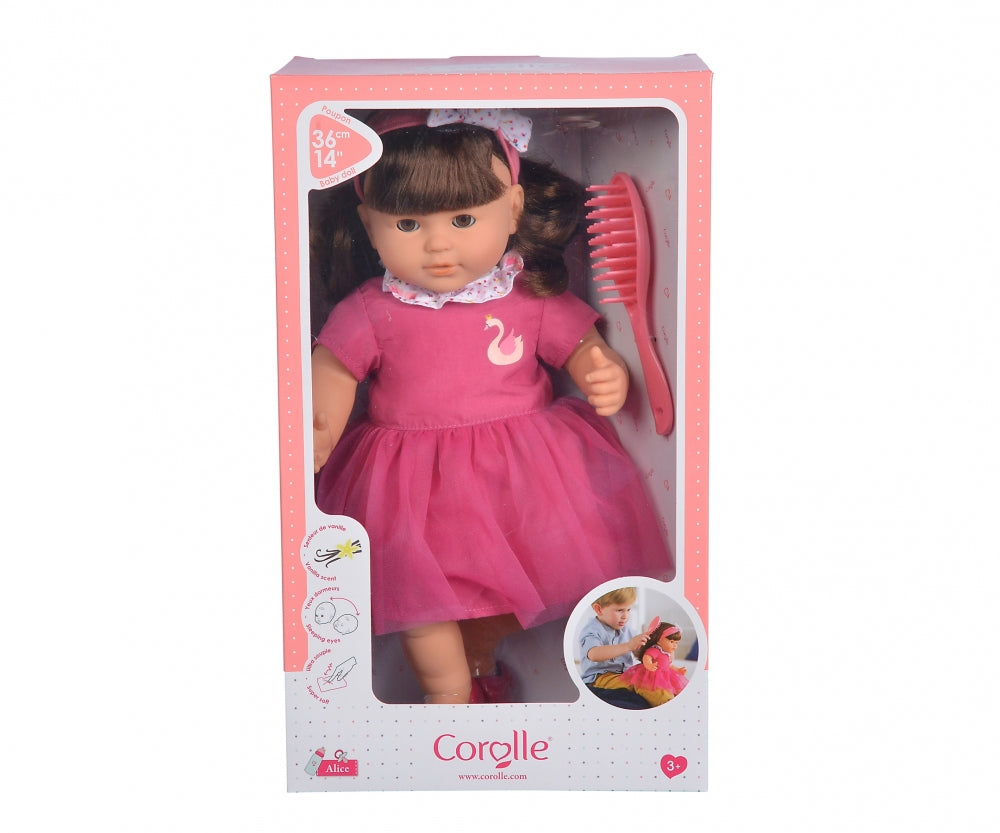 Corolle Doll – Poupon Doll - Brunette - Alice  -36cm