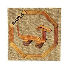 Kapla Art Book - Beige - Animal Designs - Wooden Construction Set