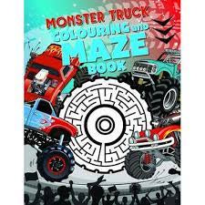 Colouring and Maze Book - Monster Trucks
