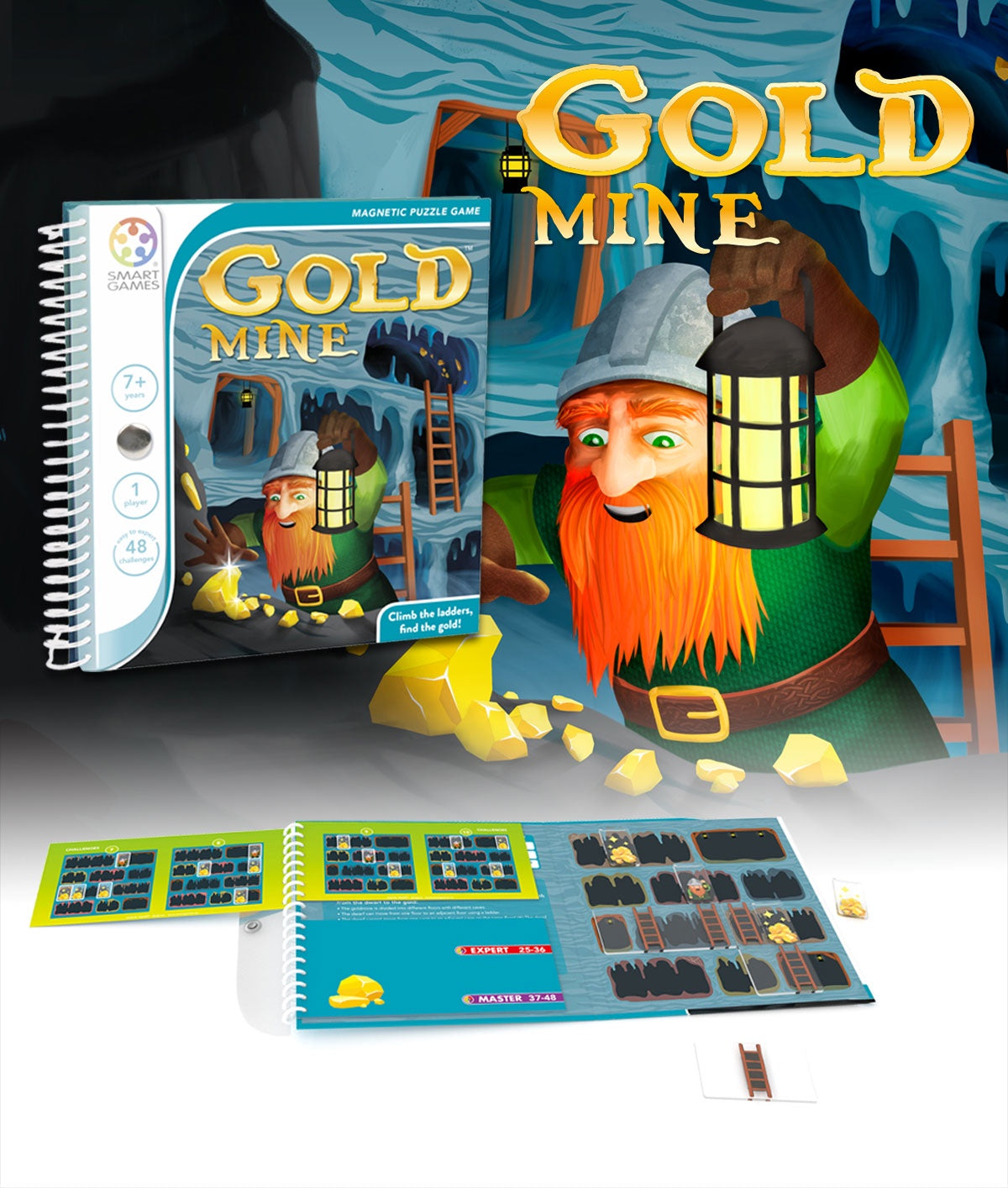 SMART GAMES - Magnetic Travel Game - Gold Mine