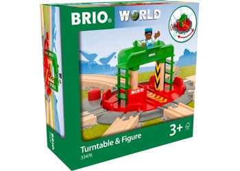 BRIO Tracks - Turntable & Figure 2 pieces - 33476