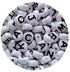 Pony Beads - Alphabet Mixed  350pcs 10mm