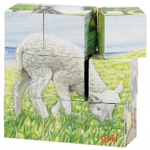 GOKI - Puzzle - Cube - Farm Animals