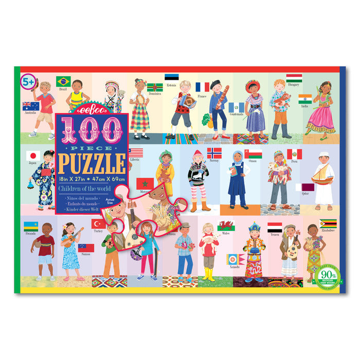 EEBOO - Puzzle - Children of the World - 100pc