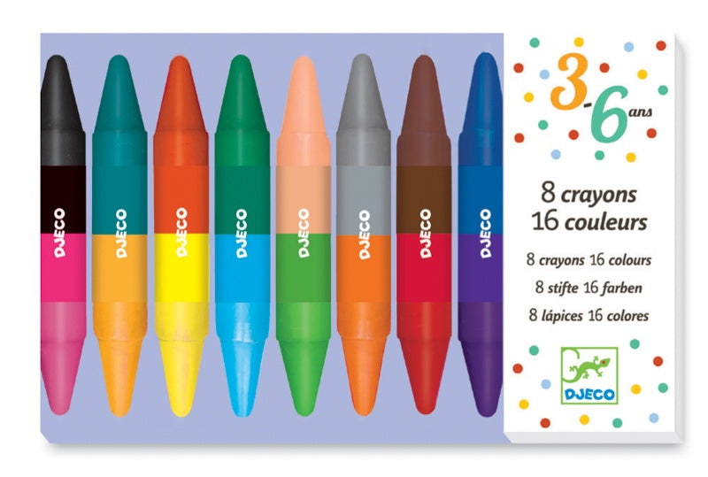 DJECO Art 8 Double Ended Crayons