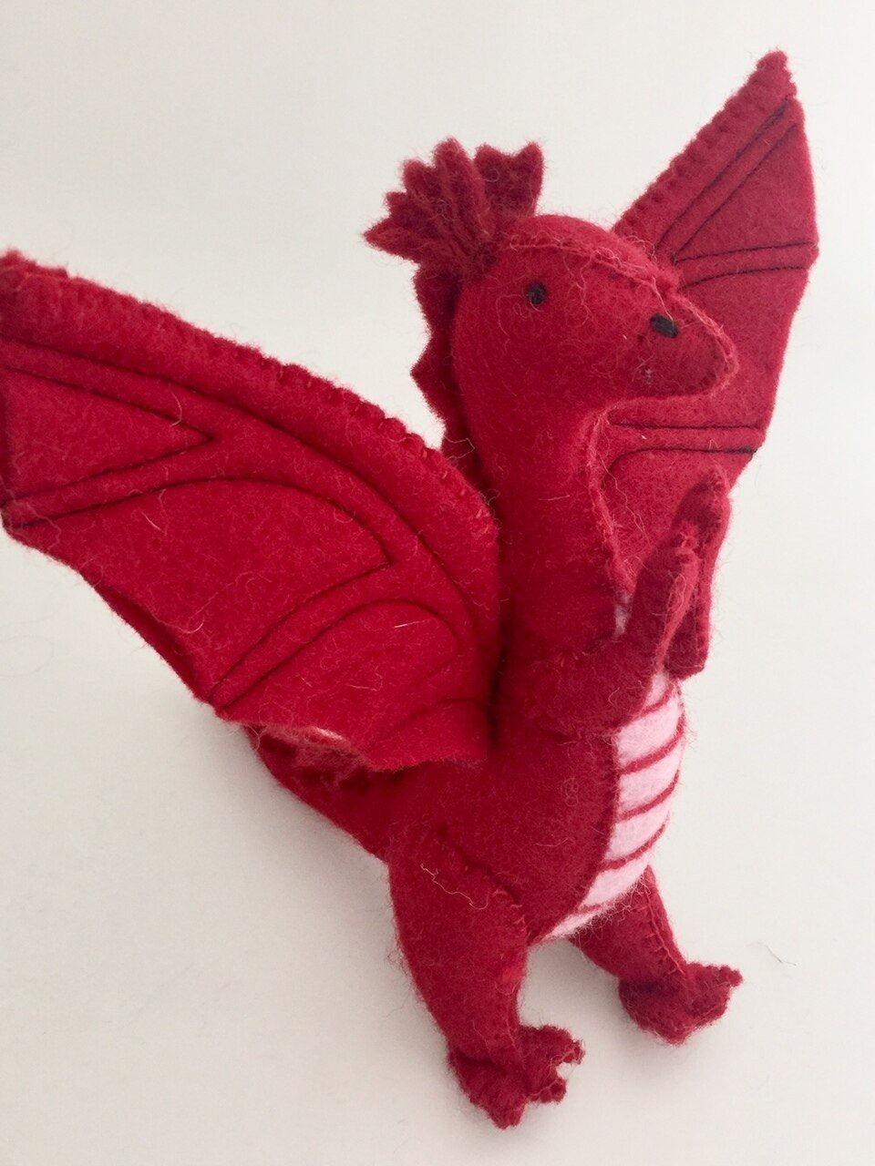 PAPOOSE Large Dragon - Felt - Red