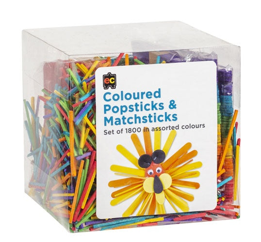 EC - Popsticks and Matchsticks Coloured Packet 1800
