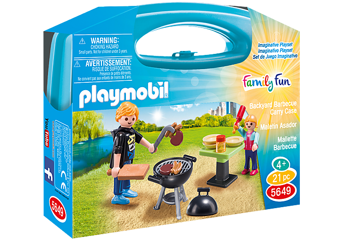 PLAYMOBIL Carry Case - Backyard Barbecue  - 5649