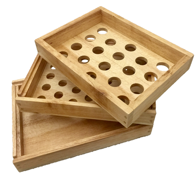 PAPOOSE Loose Parts - Size Sorting Tray only - Wooden