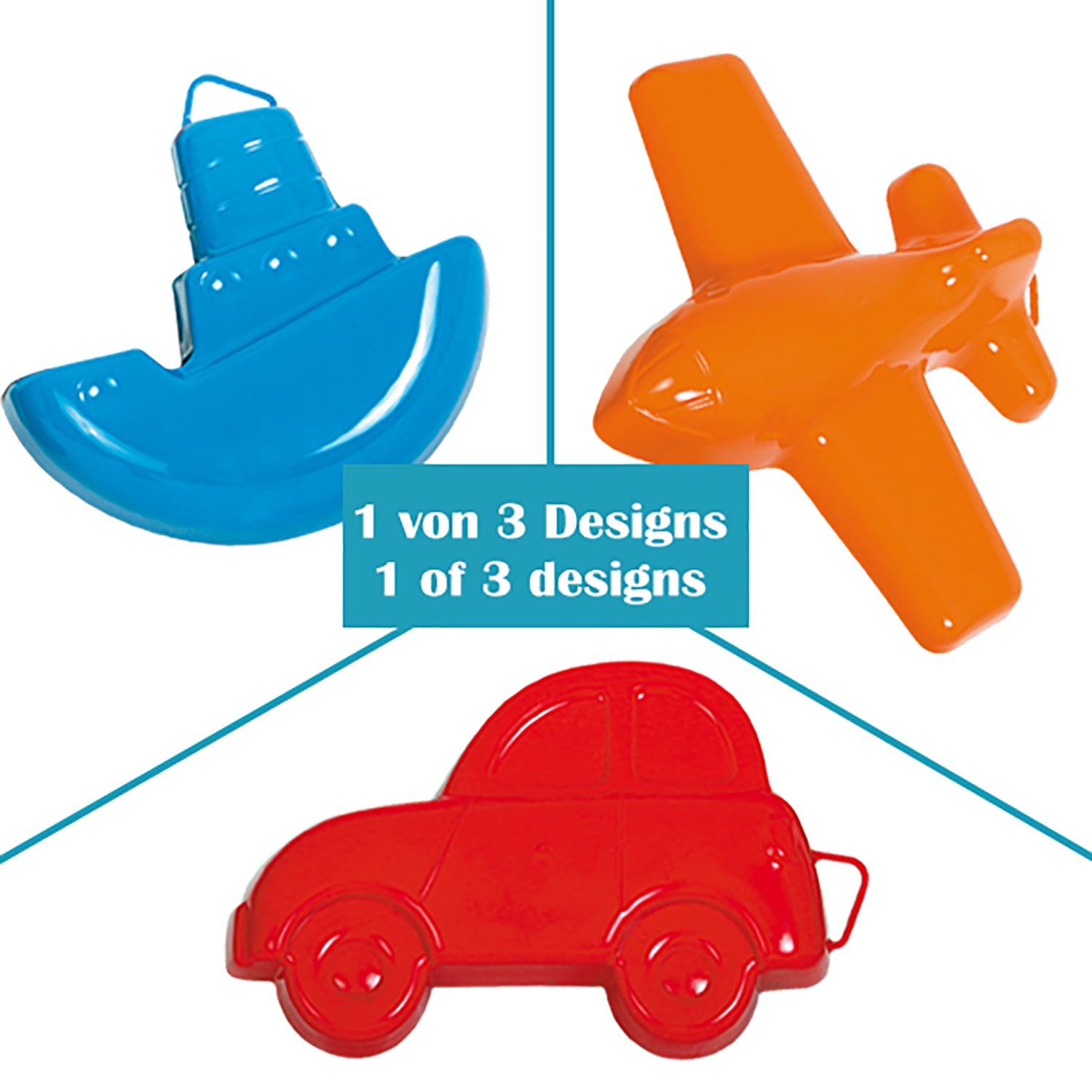 GOWI TOYS - Sand Moulds - Vehicles  - Set of 3