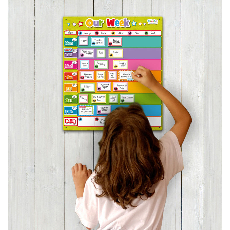 FIESTA CRAFTS Magnetic Chart - Our Week Chart