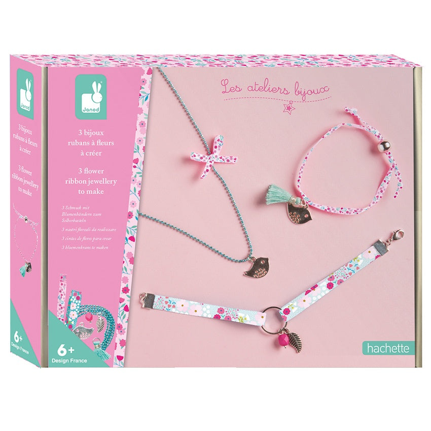Art Kit -  Flower Ribbon Jewelry - Janod