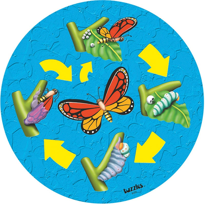 Tuzzles Life Cycle Raised Puzzle - The Butterfly 10pc