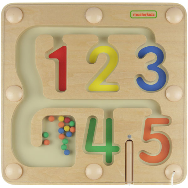 MASTERKIDZ 1-5 Numbers Learning Magnetic Maze Board