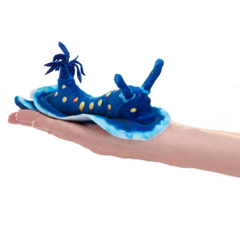 Folkmanis - Finger Puppet- Mini Nudibranch, Blue