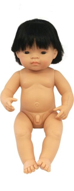 MINILAND Doll Asian Boy 38cm Polly Bag Anatomically Correct Baby Doll