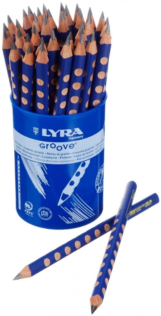 Lyra Groove Natural Grip Pencils - Tub of 36