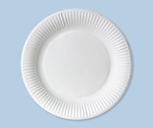 Paper Plate WHITE 23cm 50’s