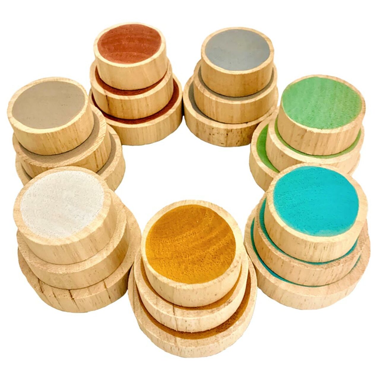 PAPOOSE Earth Coins Wooden - Set of 21