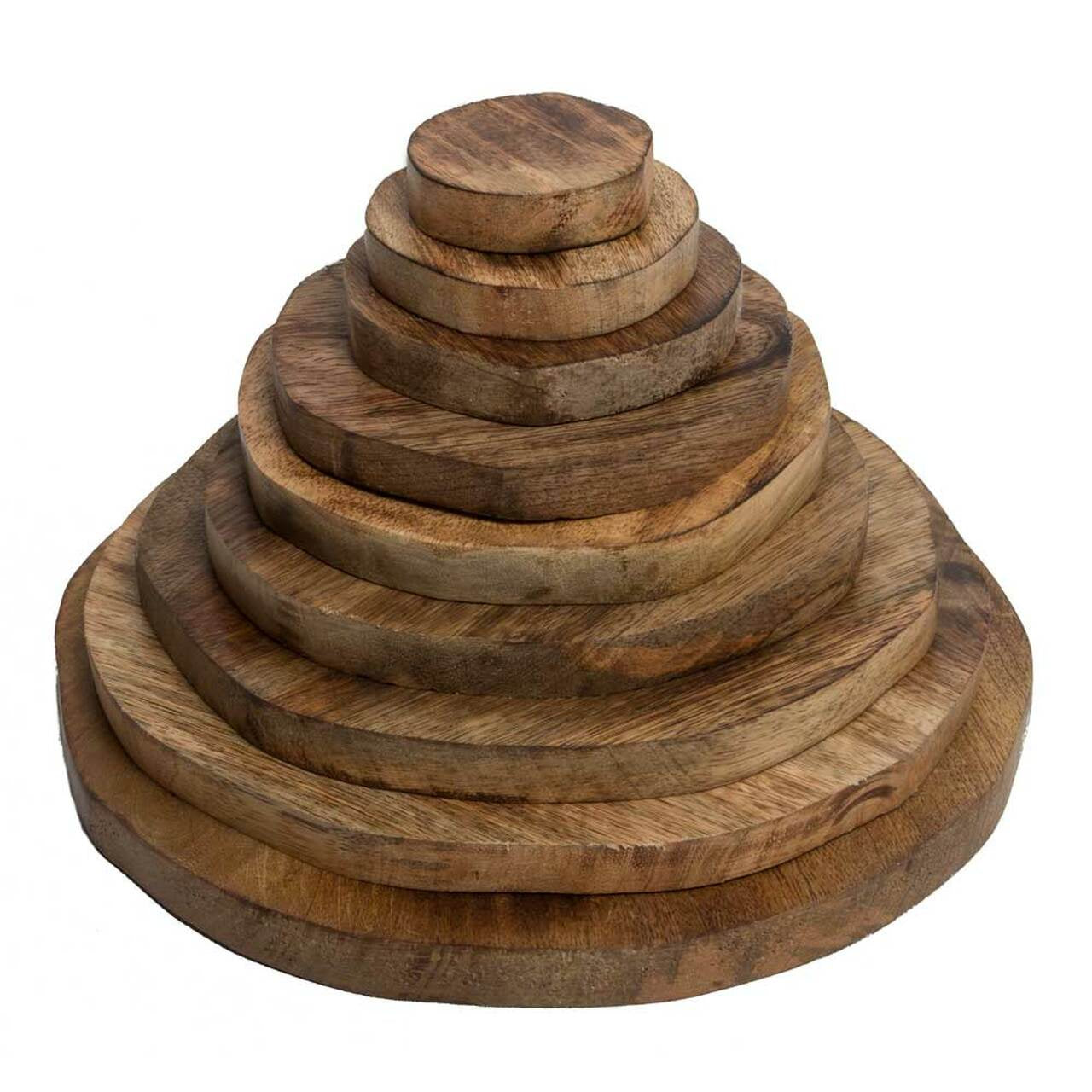 PAPOOSE - Wood Stacking Pyramid - Set of 9