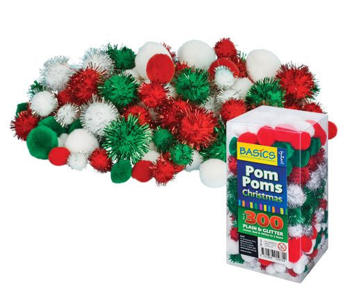 Pom Poms Christmas asst. pK300