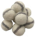 PAPOOSE White Felt Rock Balls - 3.5cm - Set of 20