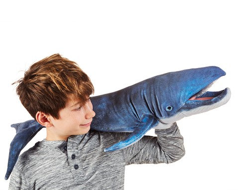 FOLKMANIS HAND PUPPET - Blue Whale
