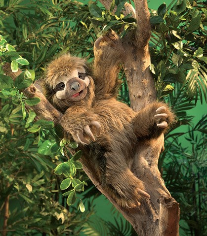 FOLKMANIS HAND PUPPETS - Three Toed Sloth - Large