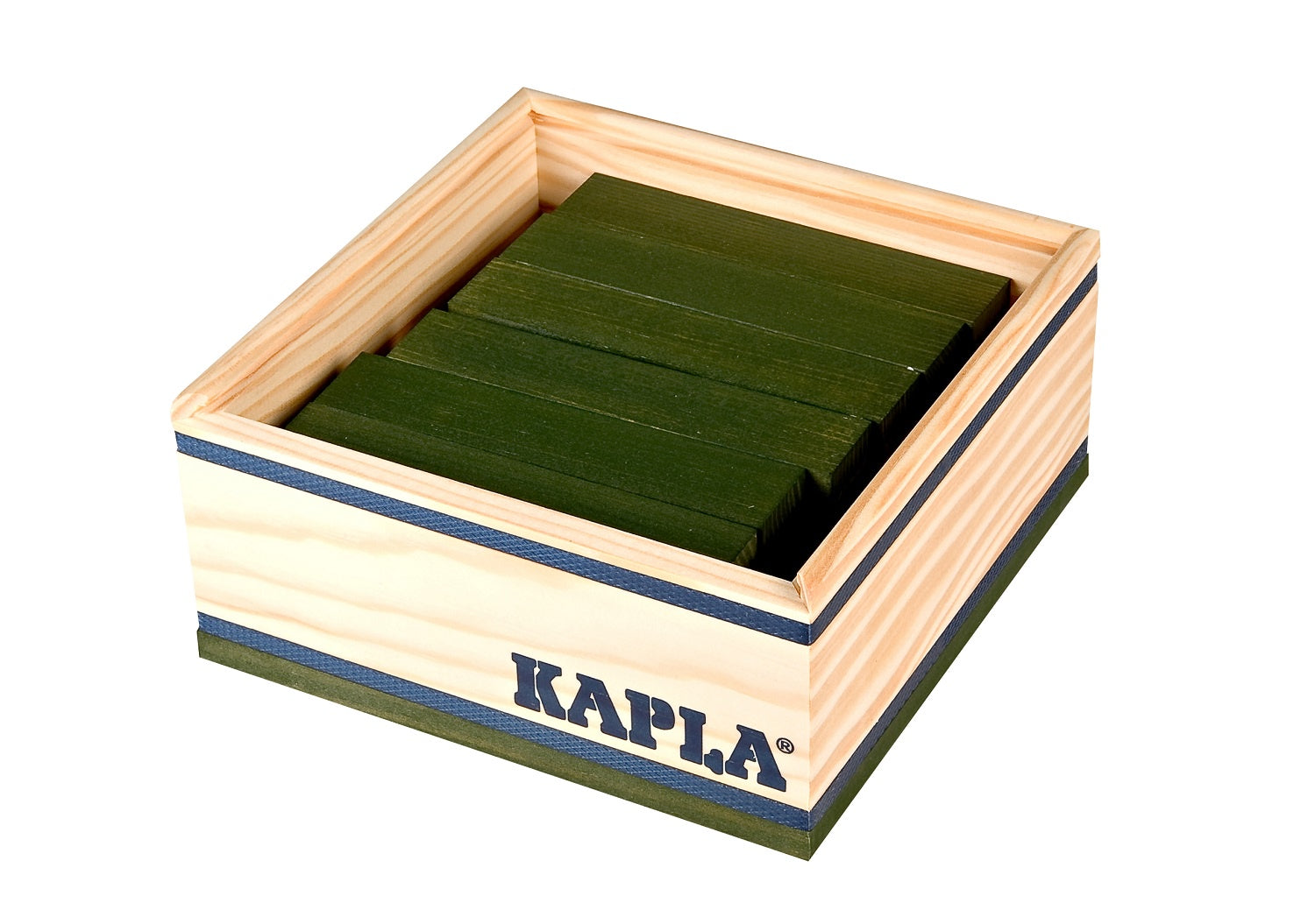 KAPLA - 40 Squares - Green - Wooden Construction Set