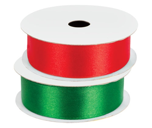 Ribbon 25mm x 3m Red & Green