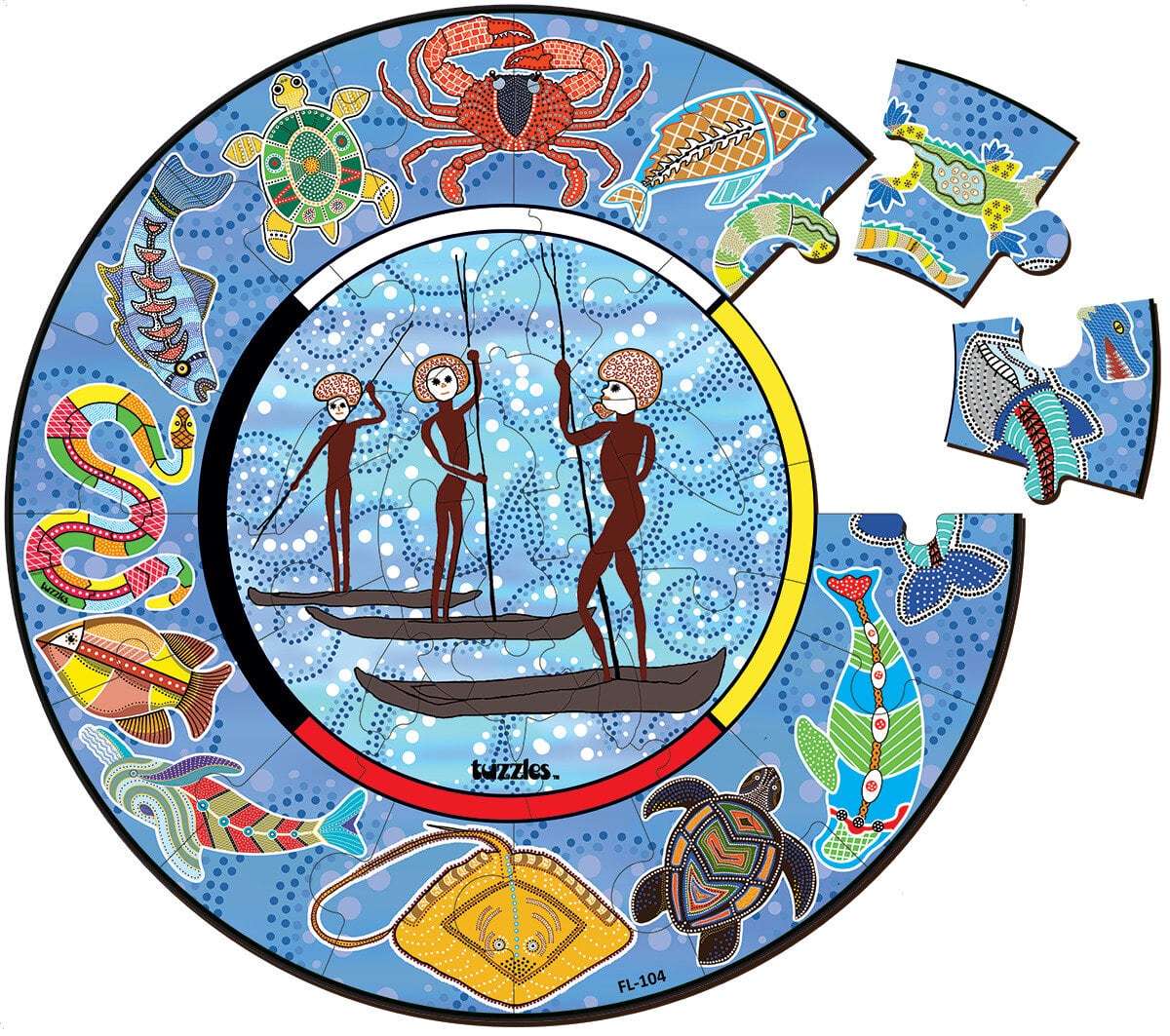 Tuzzles Aboriginal Art Sea Story 36pc