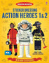 Sticker Dressing Action Heroes - Sticker Book 1 & 2