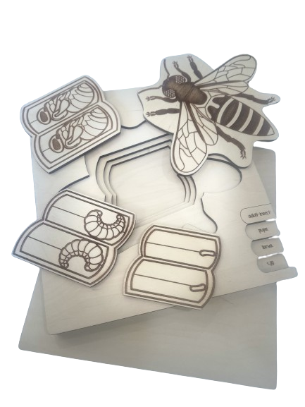 Stuka Puka Honeybee - Wooden Educational Puzzle