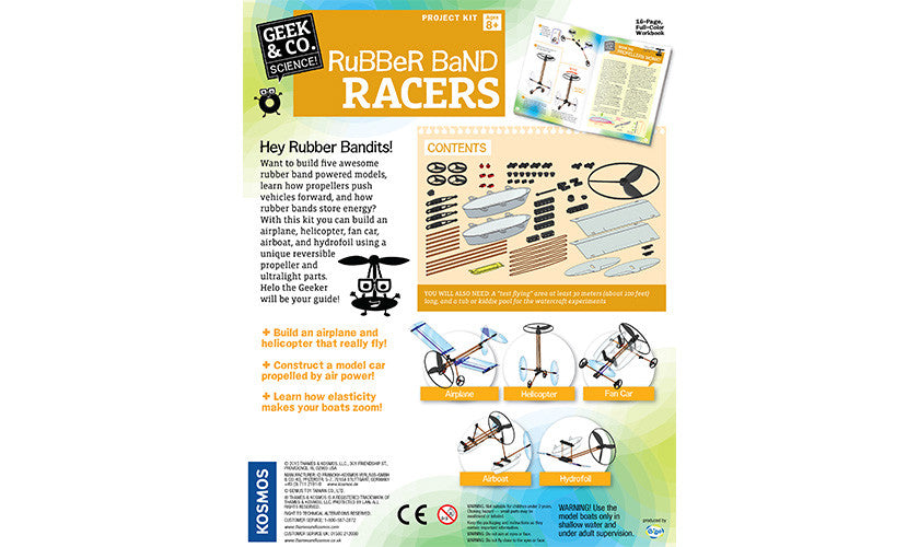 THAMES AND KOSMOS Rubber Band Racers