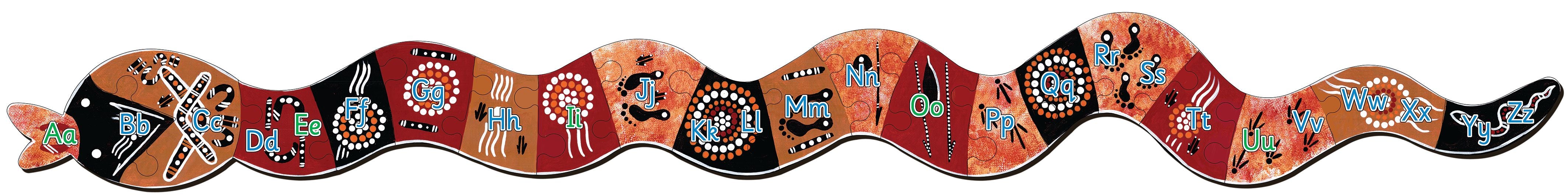Tuzzles Aboriginal Art Serpent 26pc